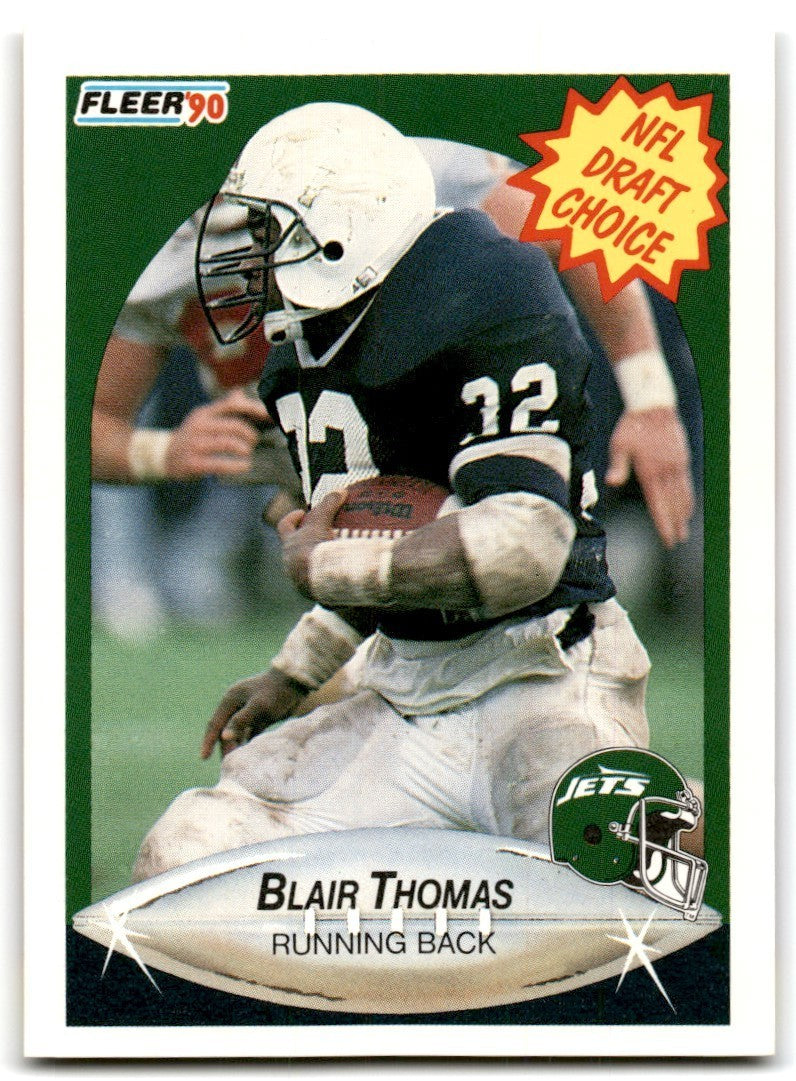 1990 Fleer Blair Thomas Rookie New York Jets #370