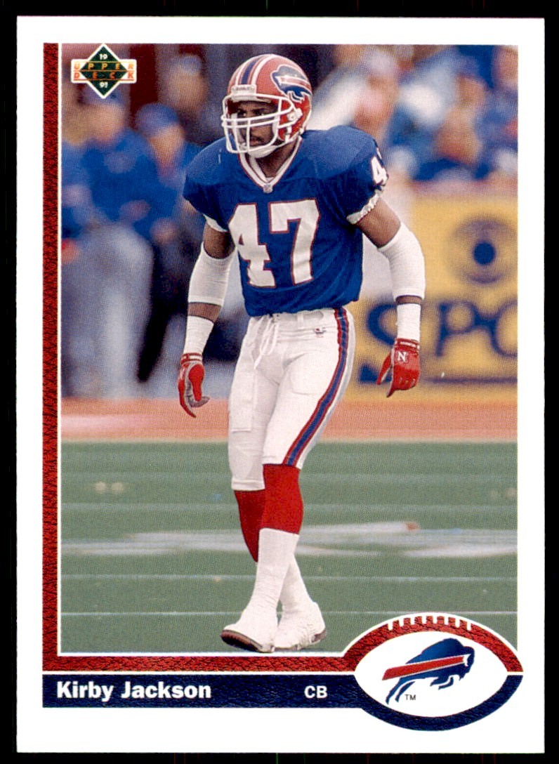 1991 Upper Deck High Series Kirby Jackson Rookie . Buffalo Bills #533