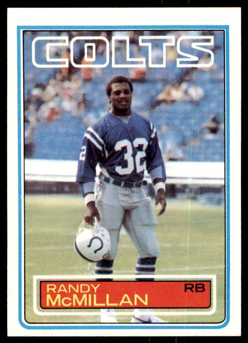 1983 TOPPS RANDY MCMILLAN . BALTIMORE COLTS #214
