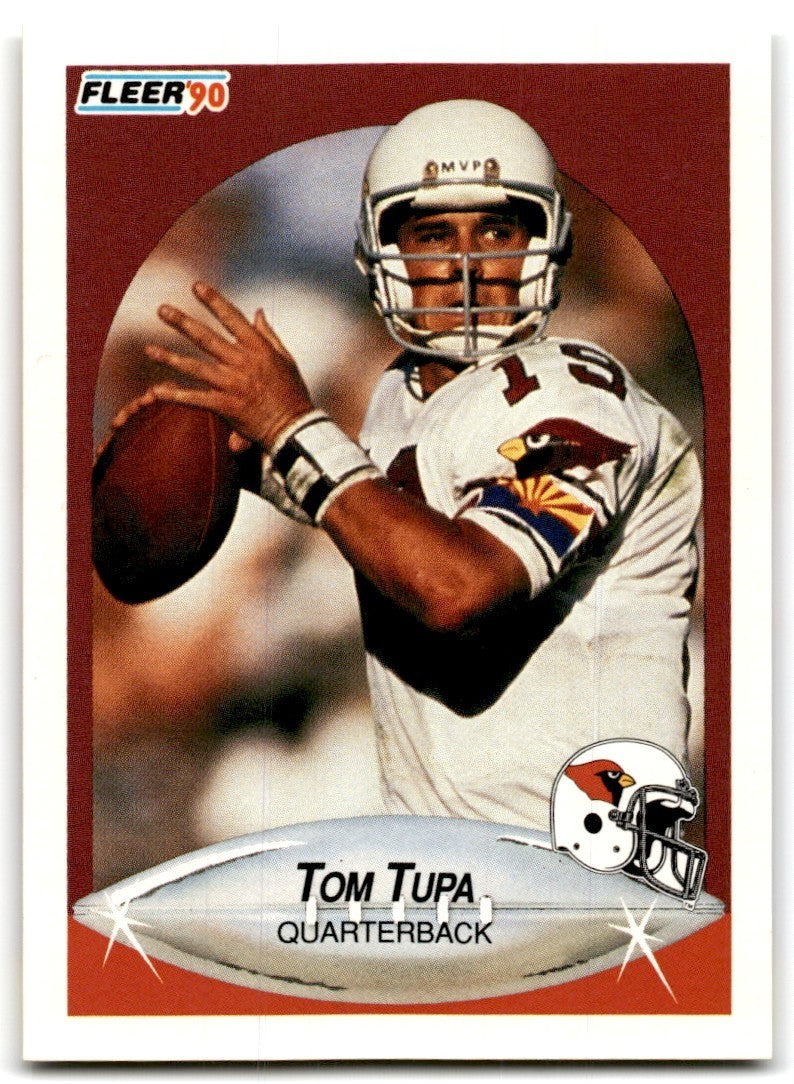 1990 Fleer Tom Tupa Rookie Phoenix Cardinals #341