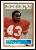 1983 TOPPS BILLY JACKSON . KANSAS CITY CHIEFS #288
