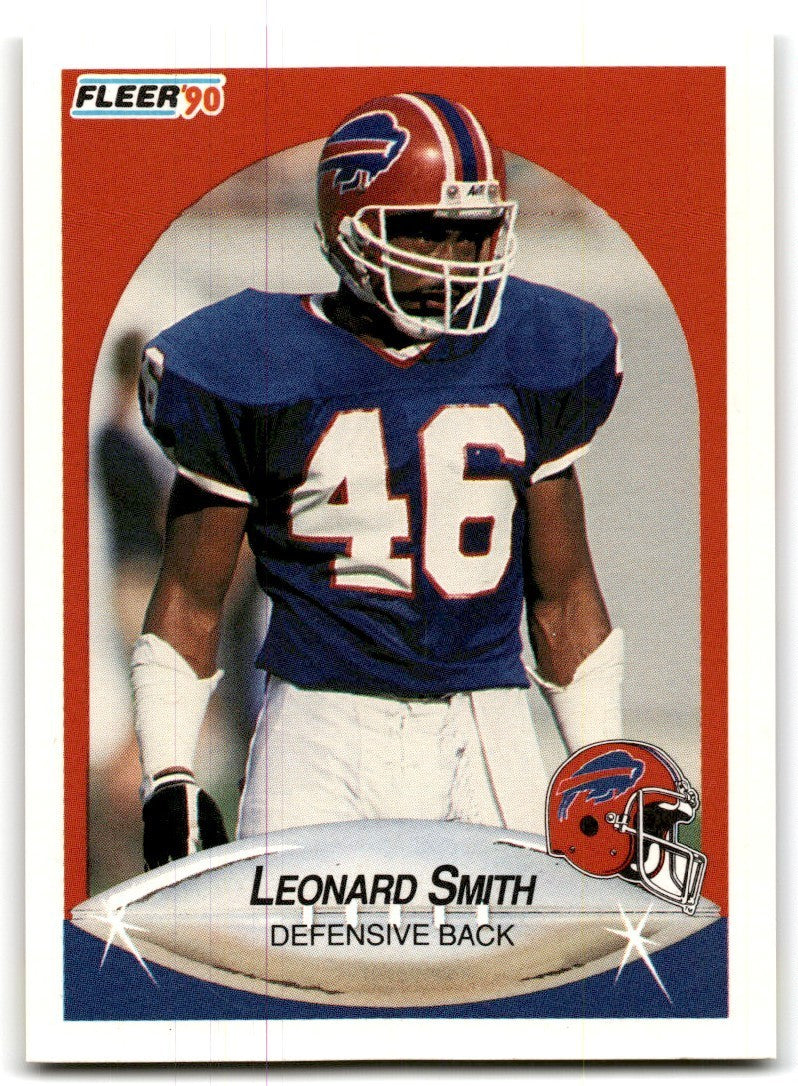 1990 Fleer Leonard Smith Buffalo Bills #122