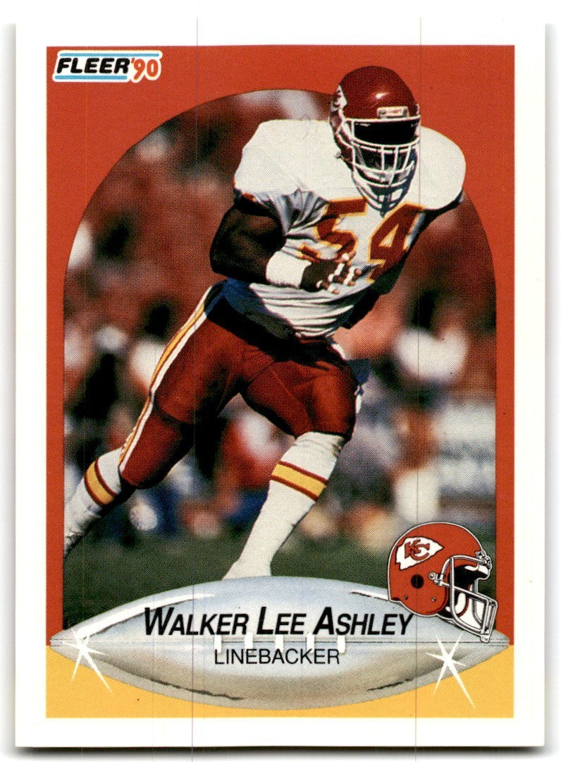 1990 Fleer Walker Lee Ashley Rookie Kansas City Chiefs #198