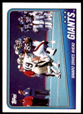 1988 TOPPS GIANTS TEAM LEADERS - MARK BAVARO . NEW YORK GIANTS #271