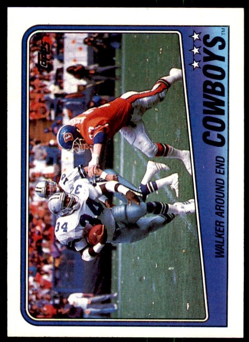 1988 TOPPS. COWBOYS TEAM LEADERS - HERSCHEL WALKER . DALLAS COWBOYS #259