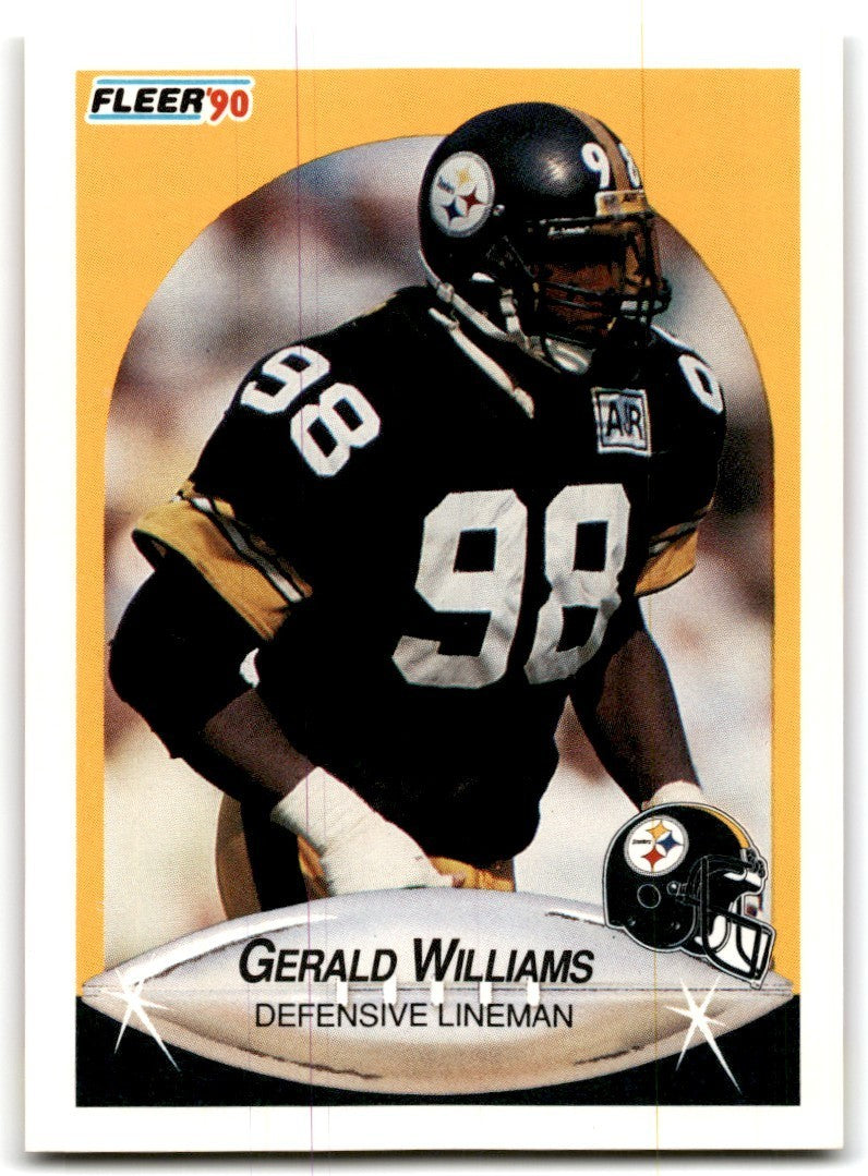 1990 Fleer Gerald Williams Rookie Pittsburgh Steelers #150