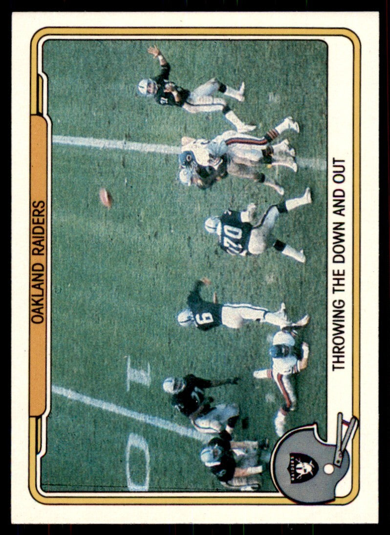 1982 Fleer Team Action Oakland Raiders Helmet . Oakland Raiders #39