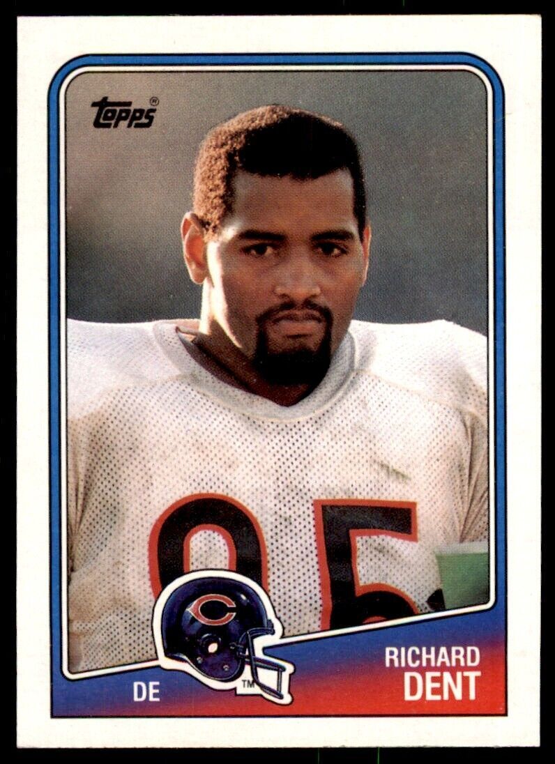 1988 TOPPS RICHARD DENT. . CHICAGO BEARS #80