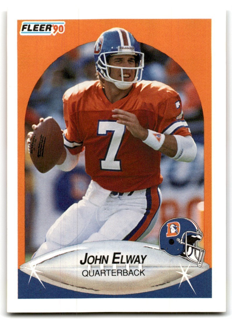1990 Fleer John Elway Denver Broncos #21
