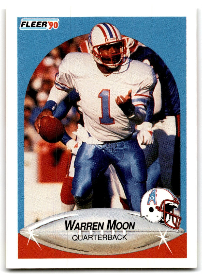1990 Fleer Warren Moon Houston Oilers #133
