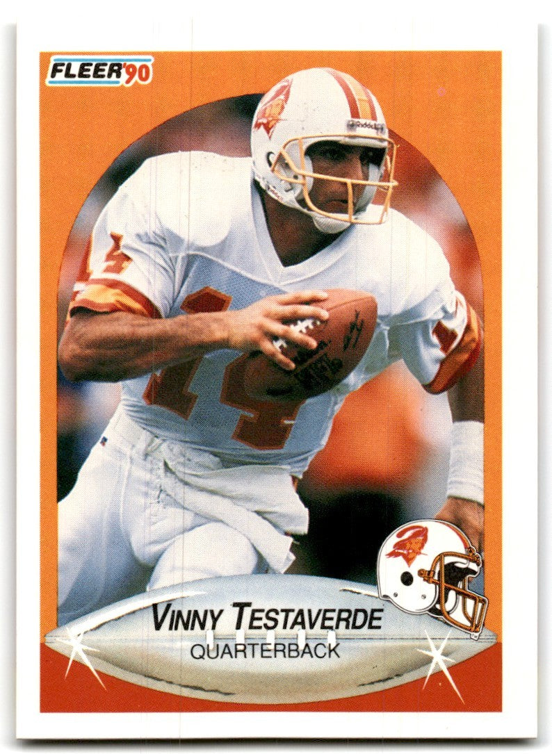 1990 Fleer Vinny Testaverde Tampa Bay Buccaneers #356