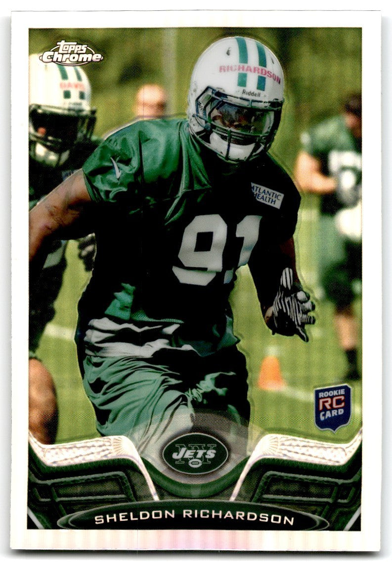 2013 Topps Chrome Refractors Sheldon Richardson Football Cards #202