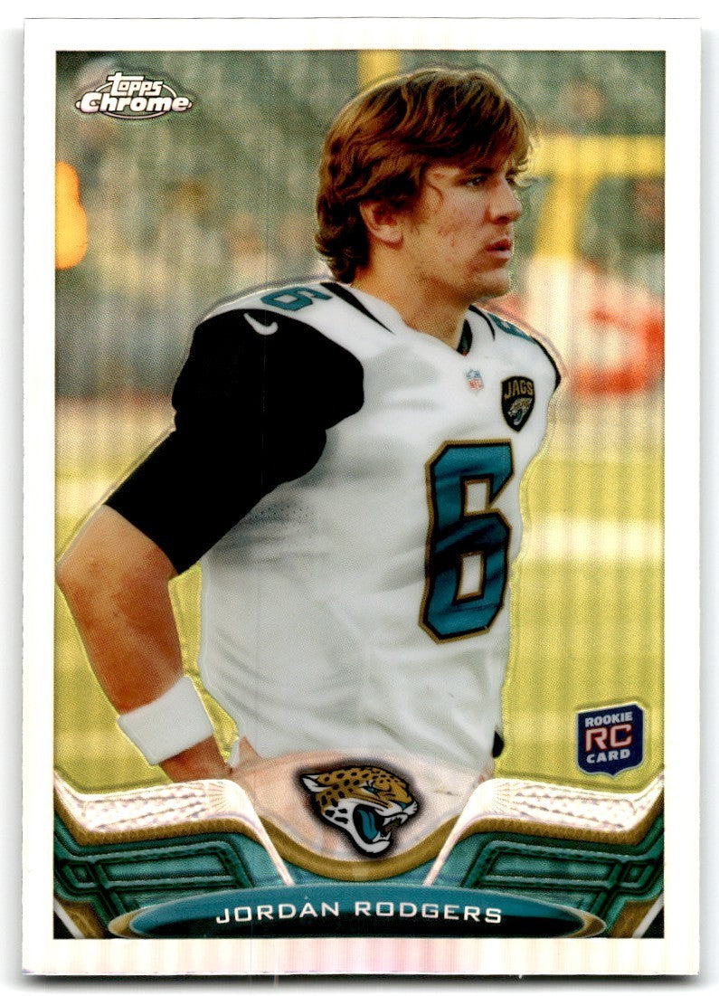 2013 Topps Chrome Refractors Jordan Rodgers Football Cards #132