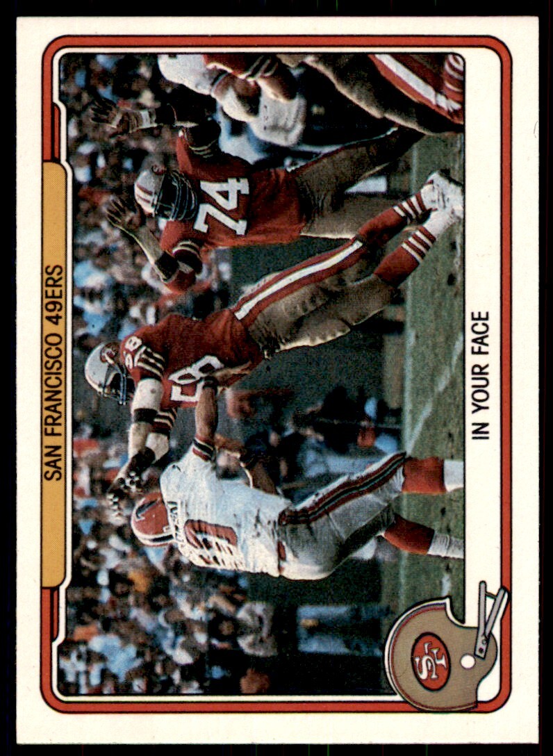 1982 Fleer Football Team Action In Your Face . #50