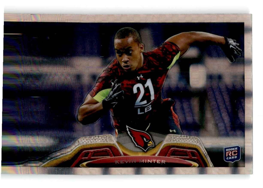 2013 Topps Chrome Refractors Kevin Minter Football Cards #206