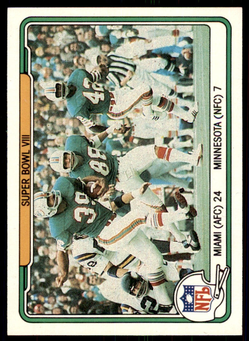 1982 Fleer NFL Team Action MIAMI/WASHINGTON . #64