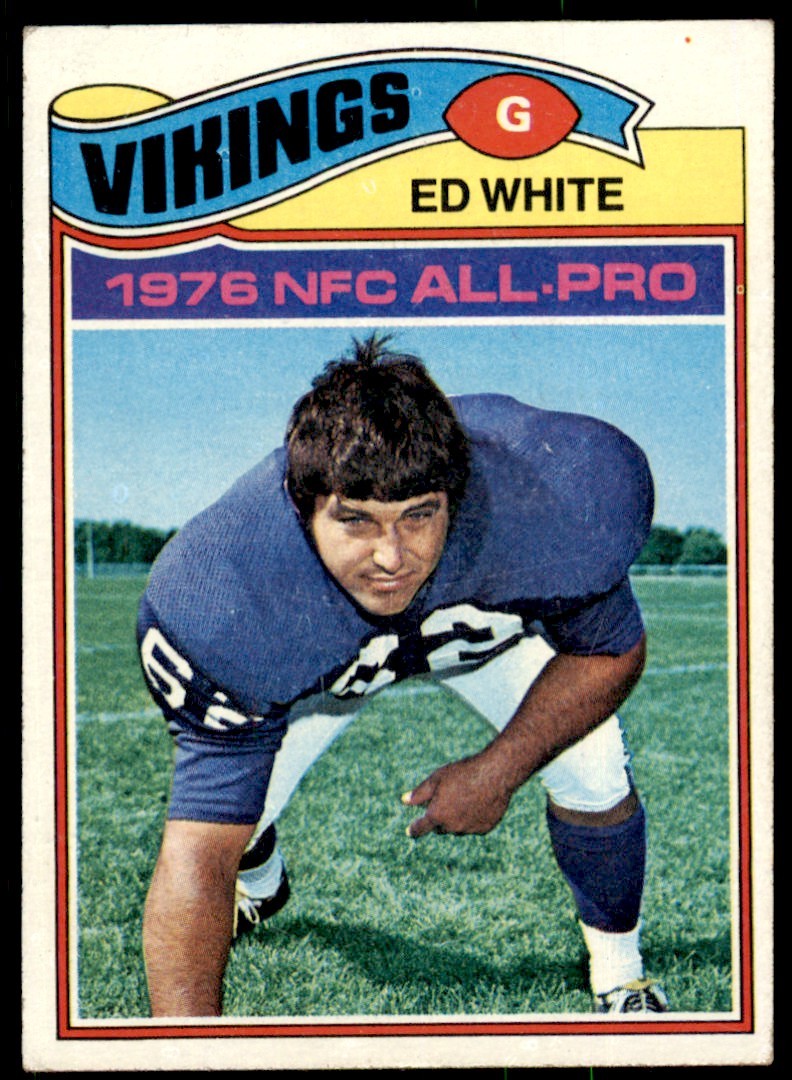 1977 TOPPS.. ED WHITE. . MINNESOTA VIKINGS. #30