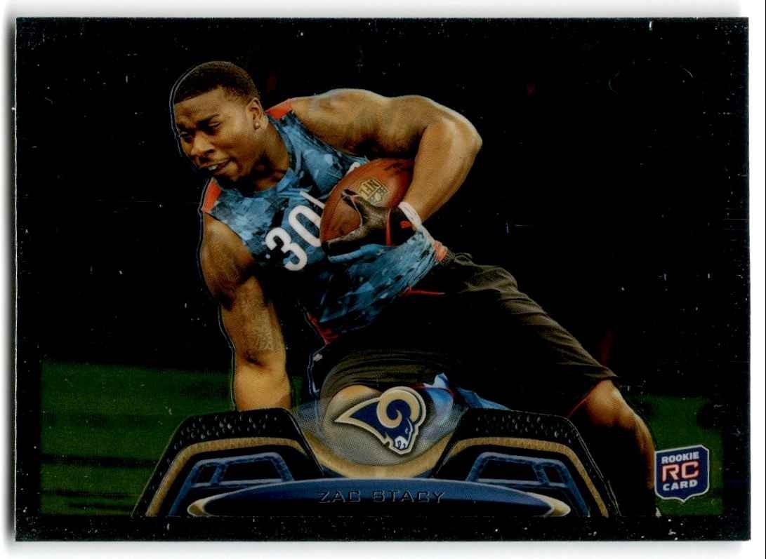 2013 Topps Chrome Zac Stacy A Football Cards #90