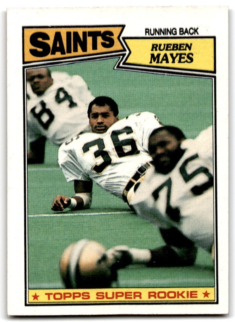 1987 Topps Rueben Mayes Rookie Football Card #274