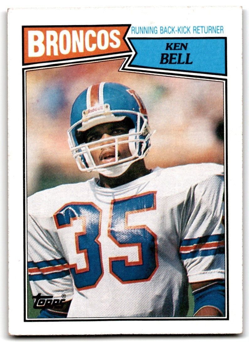 1987 Topps Ken Bell Rookie Football Card #34
