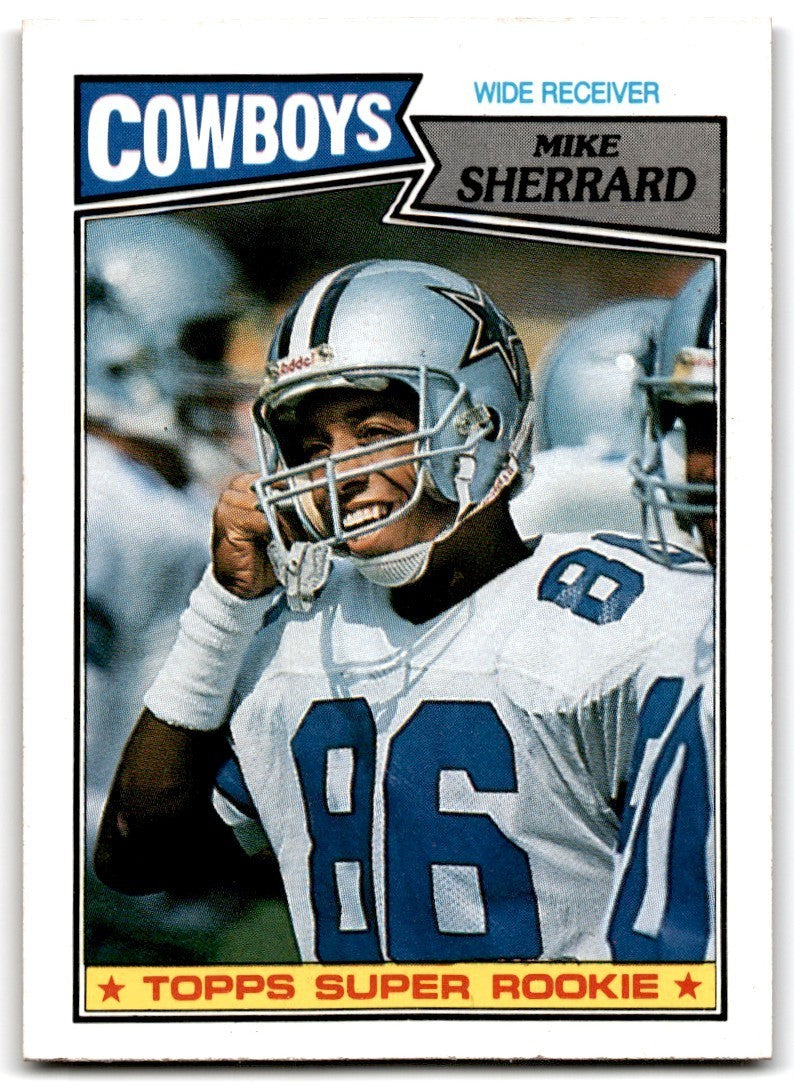 1987 Topps Mike Sherrard Rookie a Football Card #267