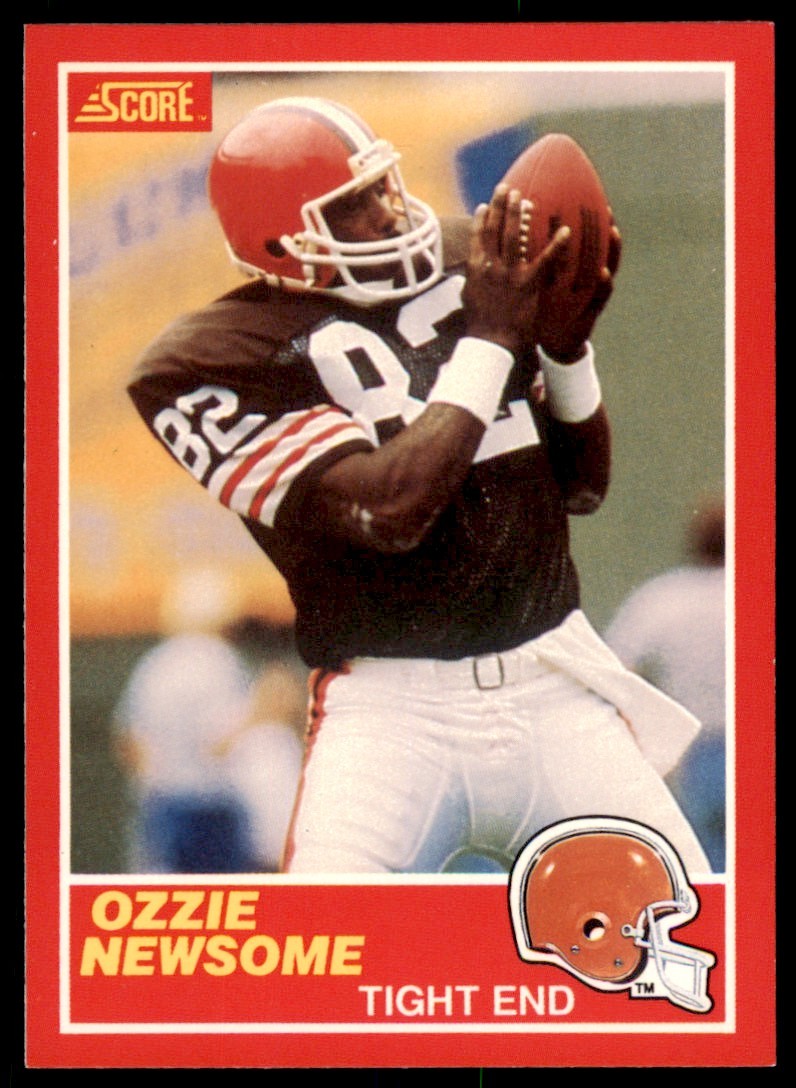1989 SCORE OZZIE NEWSOME . CLEVELAND BROWNS #124