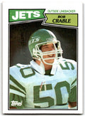 1987 Topps Bob Crable Rookie a Football Card #138