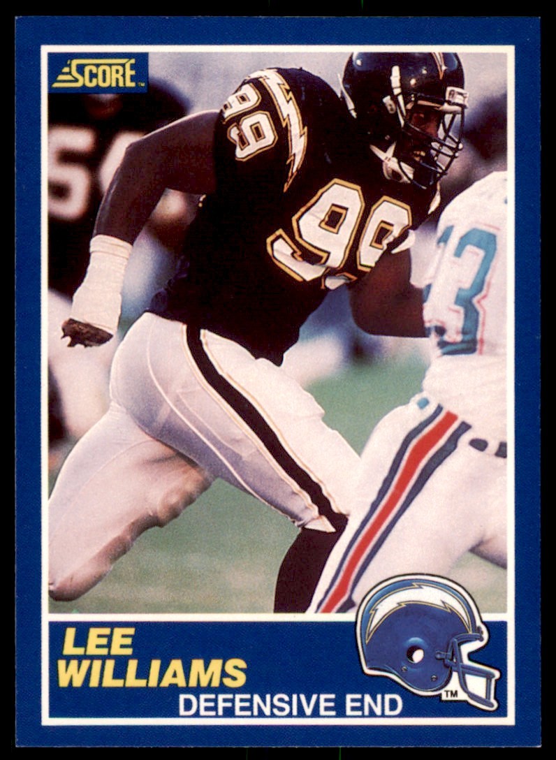 1989 SCORE LEE WILLIAMS . SAN DIEGO CHARGERS #99