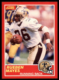 1989 Score Rueben Mayes . New Orleans Saints #144