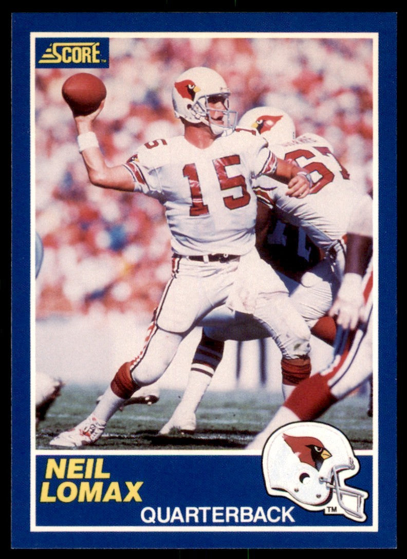 1989 SCORE NEIL LOMAX . PHOENIX CARDINALS #84