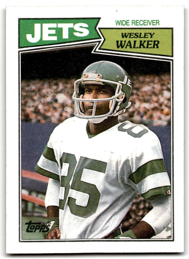 1987 Topps Wesley Walker f Football Card #132