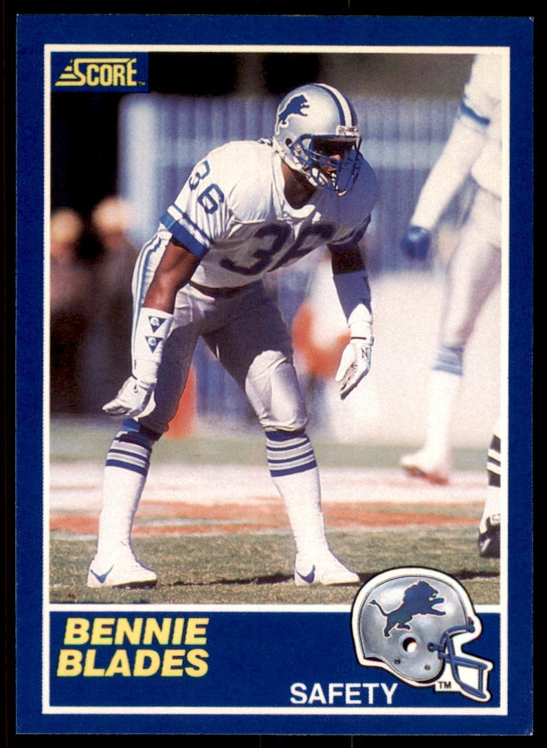 1989 SCORE BENNIE BLADES . DETROIT LIONS #57