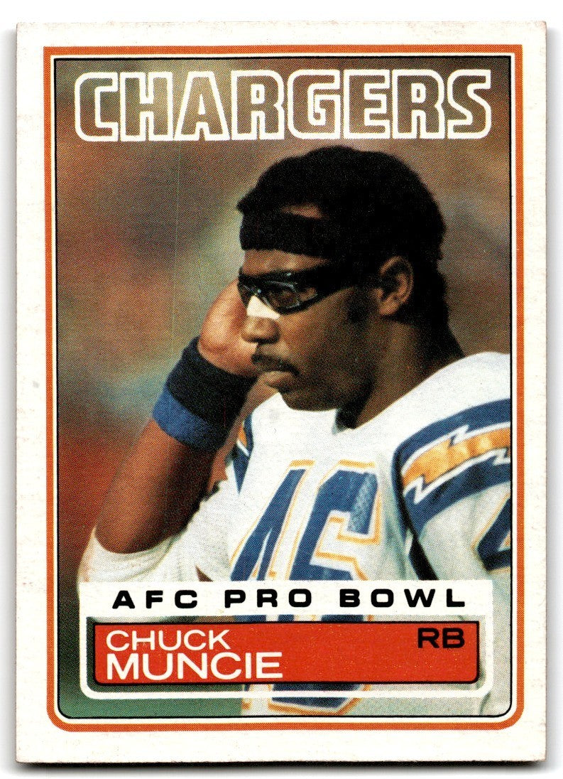 1983 Topps Chuck Muncie a Football Card #379