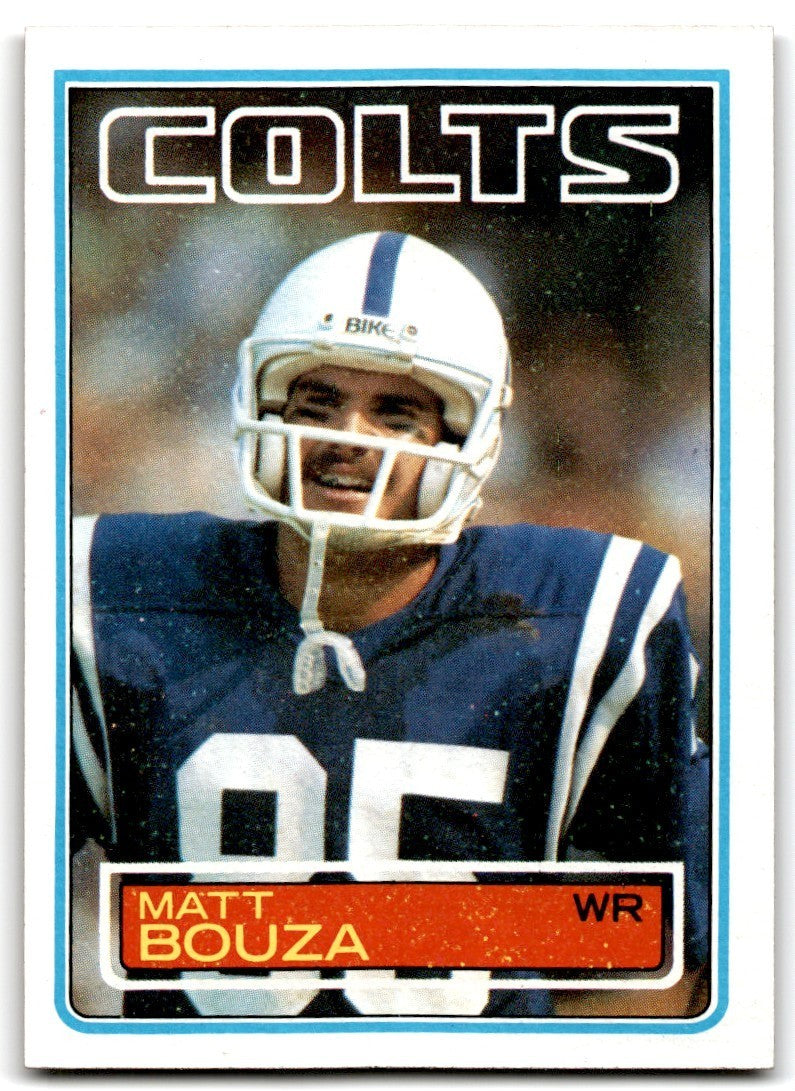 1983 Topps Matt Bouza Rookie Football Card #209