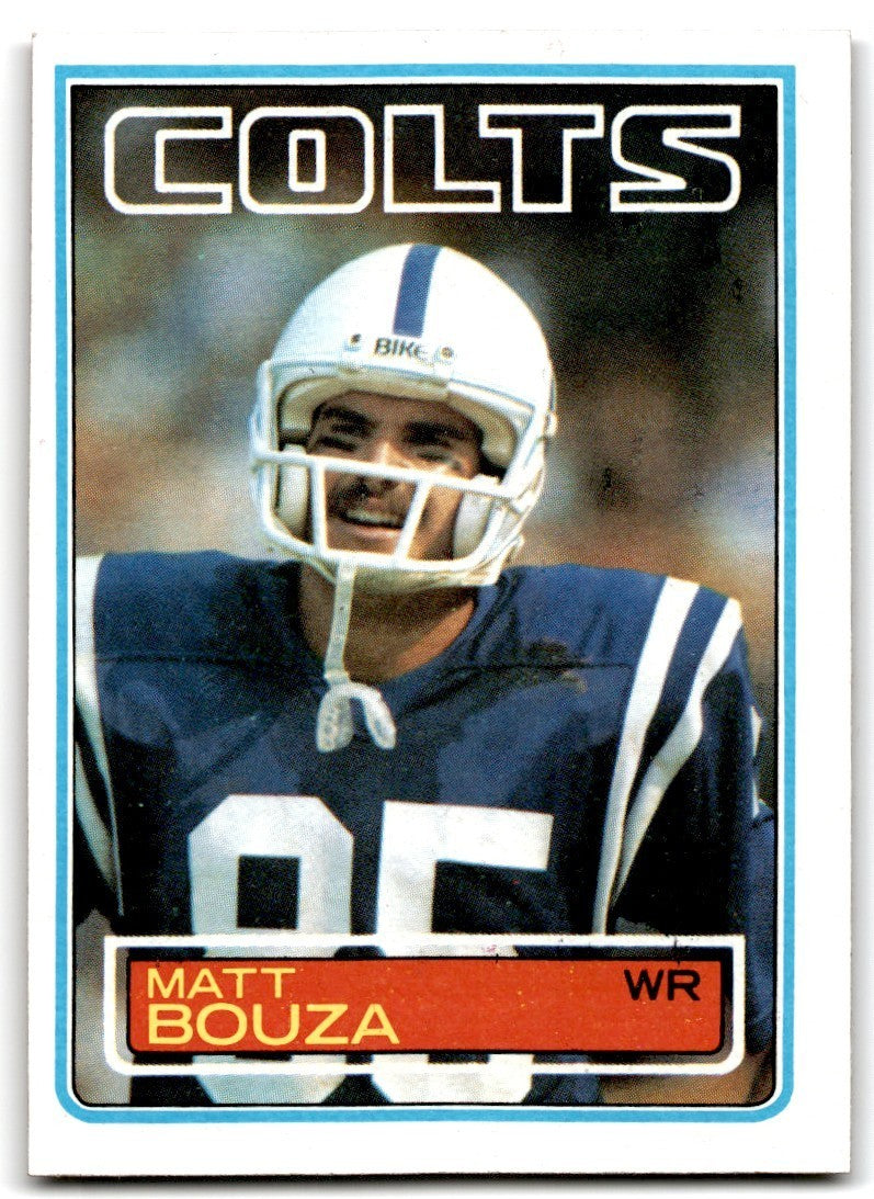 1983 Topps Matt Bouza Rookie c Football Card #209