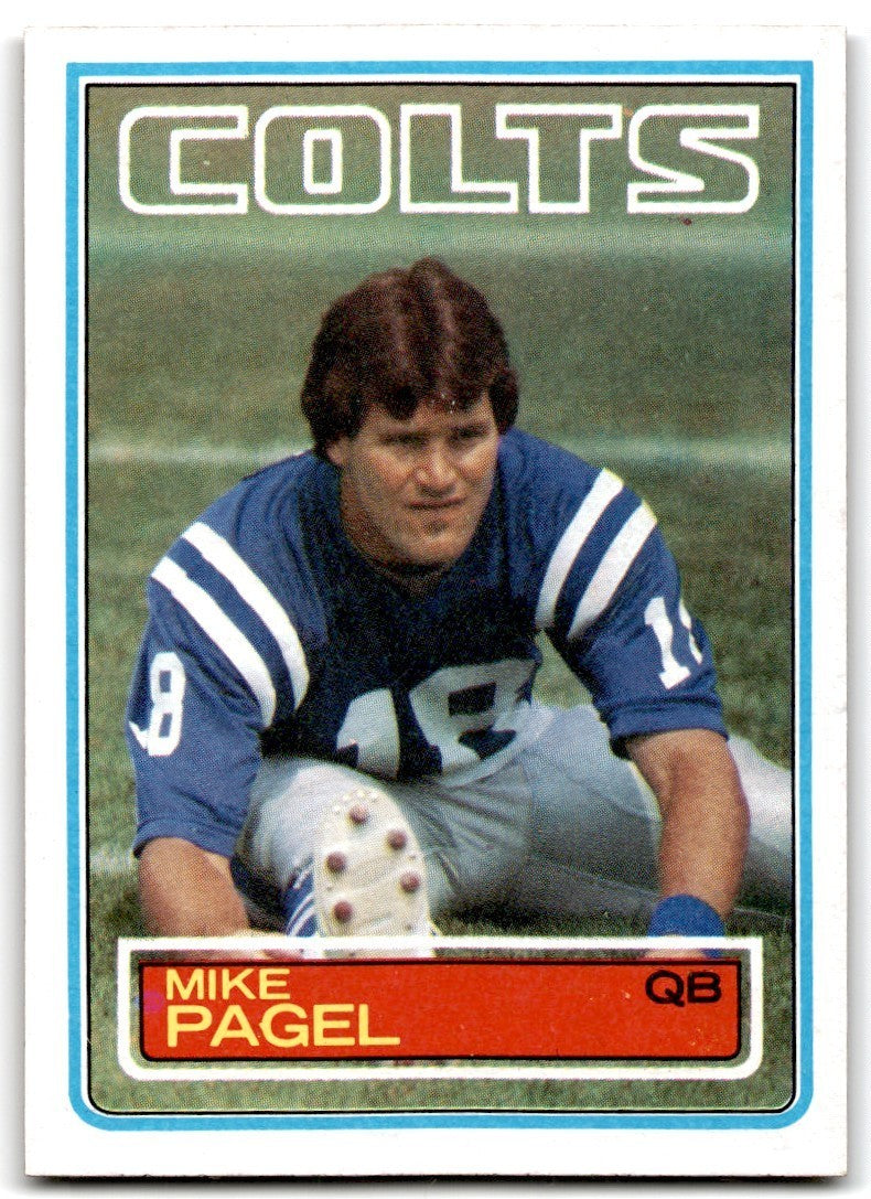 1983 Topps Mike Pagel Rookie a Football Card #215