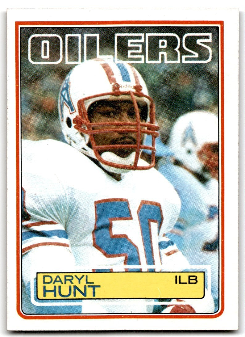 1983 Topps Daryl Hunt Rookie Football Card #277