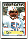 1983 Topps Daryl Hunt Rookie a Football Card #277