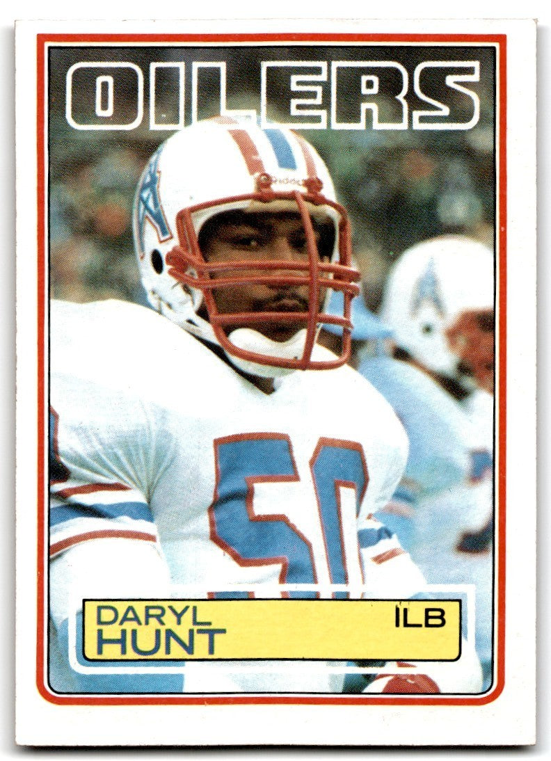 1983 Topps Daryl Hunt Rookie a Football Card #277