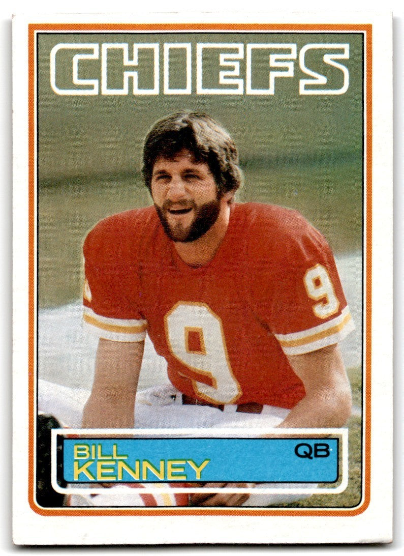 1983 Topps Bill Kenney Football Card #289