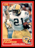 1989 SCORE BRENT FULLWOOD . GREEN BAY PACKERS #177