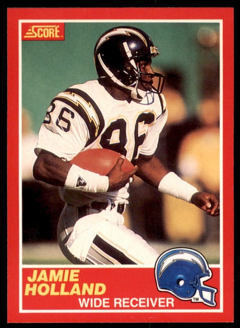 1989 SCORE JAMIE HOLLAND . SAN DIEGO CHARGERS #165