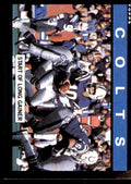 1985 TOPPS COLTS TEAM LEADERS . INDIANAPOLIS COLTS #258