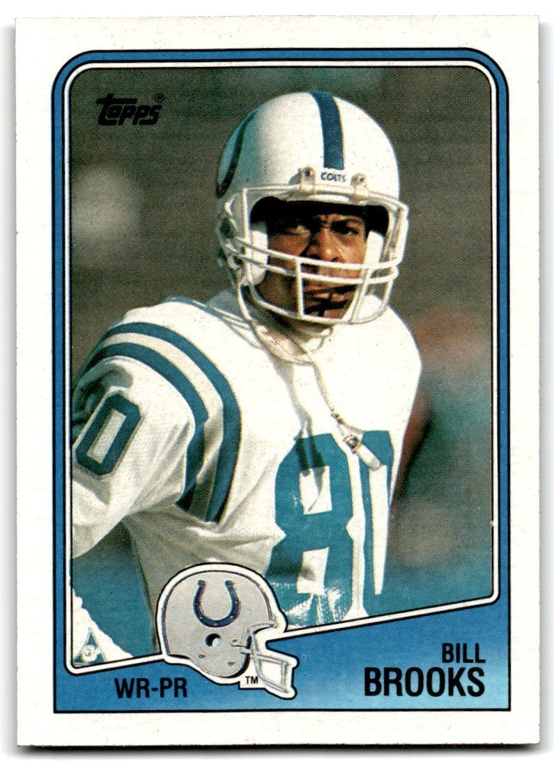1988 Topps Bill Brooks Football Cards #121