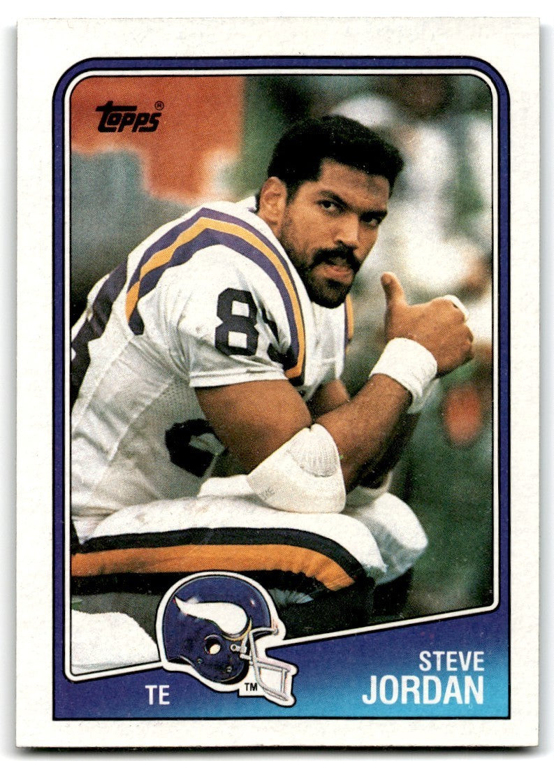 1988 Topps Steve Jordan Football Cards #153