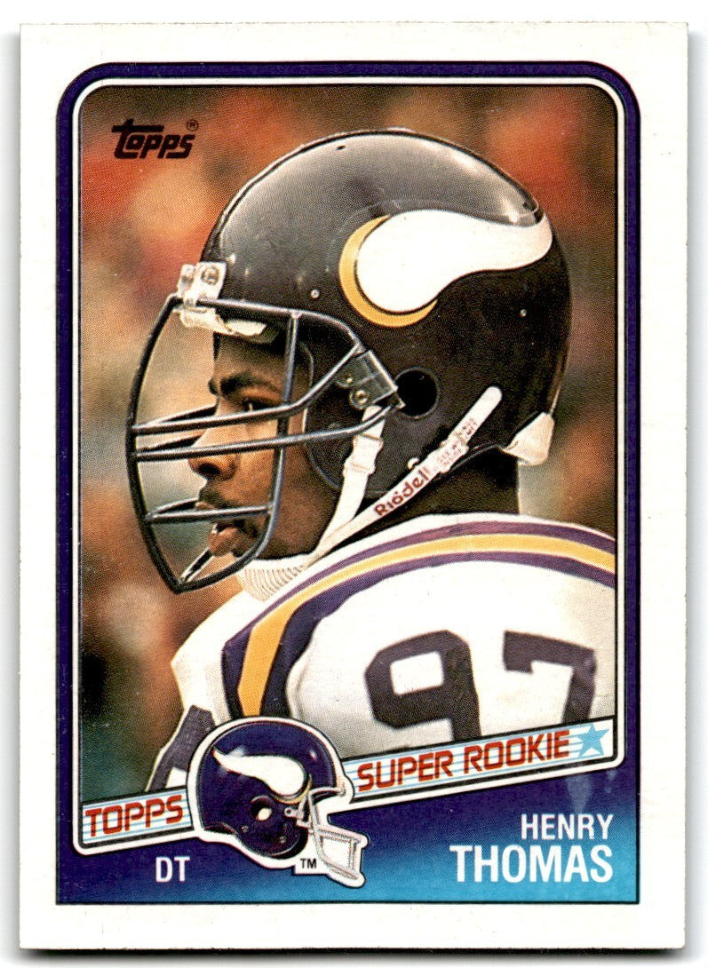 1988 Topps Henry Thomas Football Cards #156
