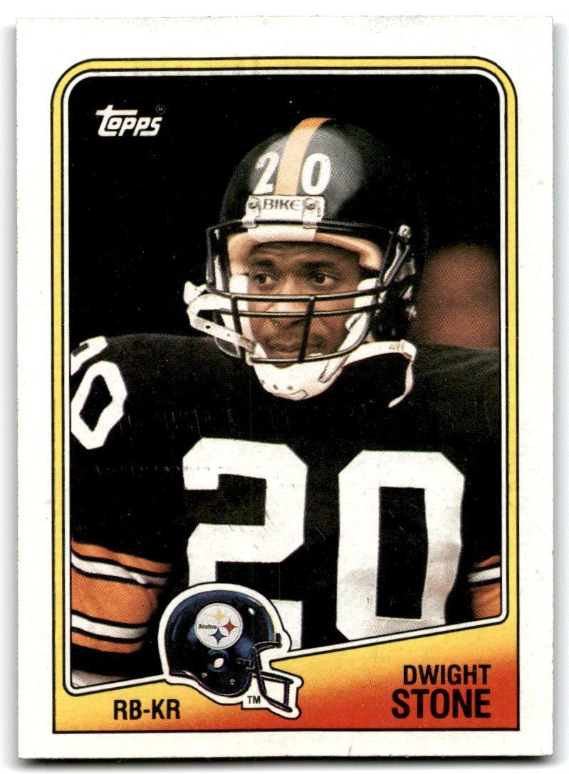 1988 Topps Dwight Stone Rookie Football Cards #167