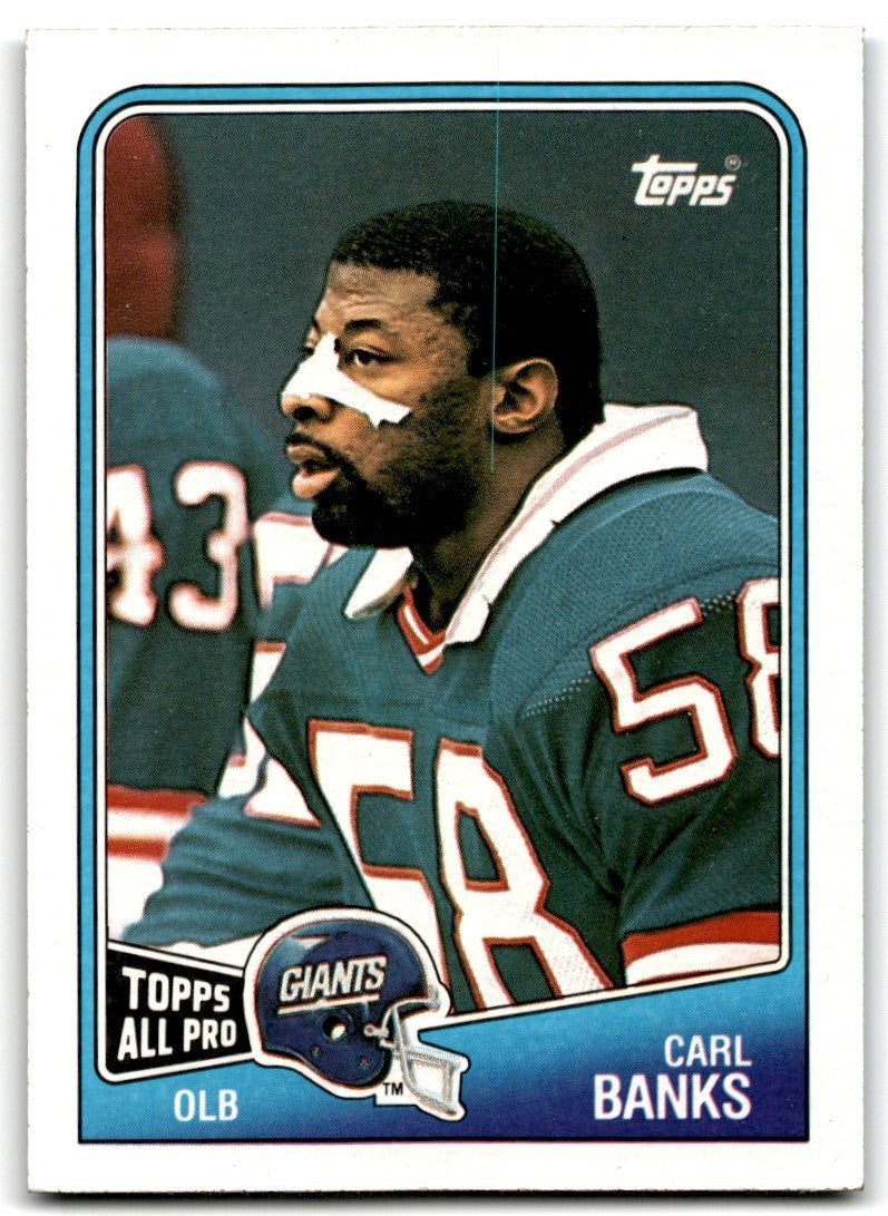1988 Topps Carl Banks Football Cards #282