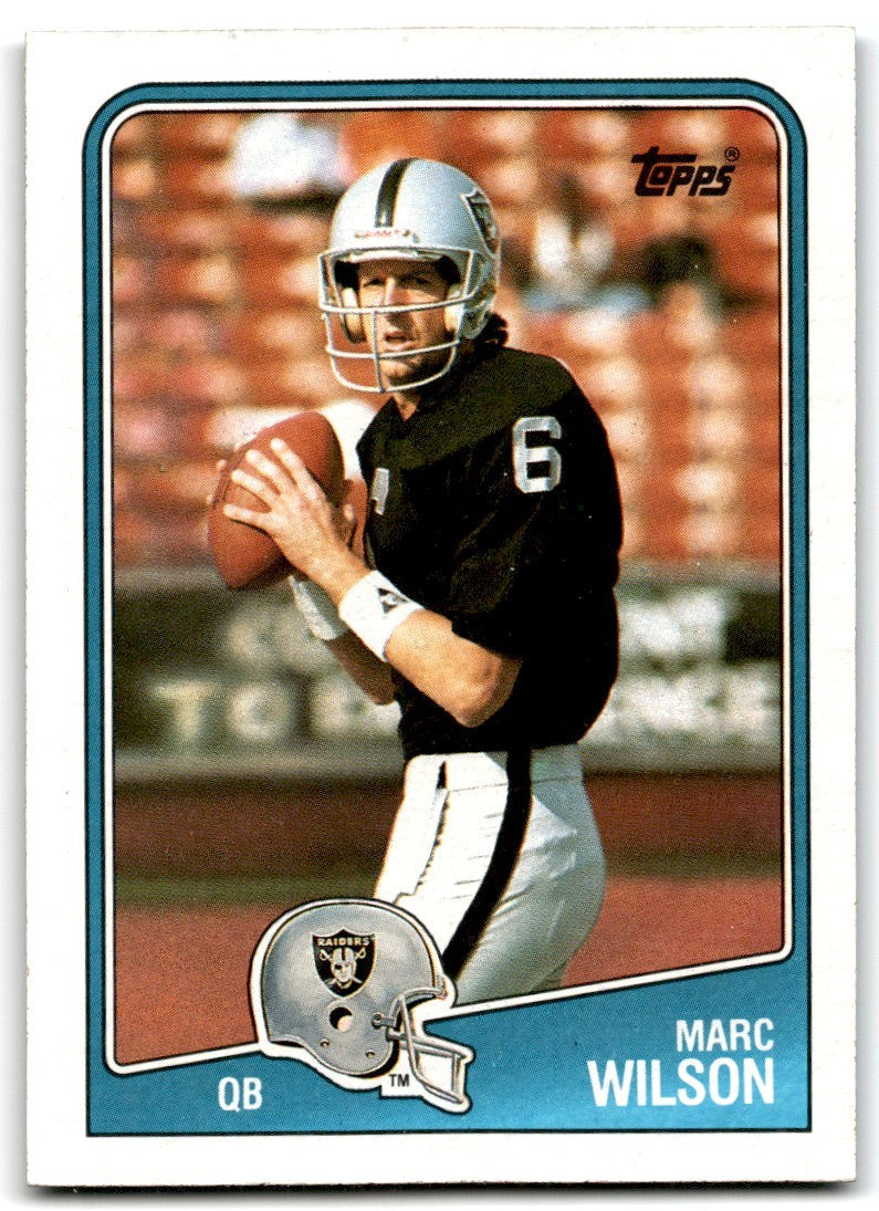1988 Topps Marc Wilson Football Cards #326