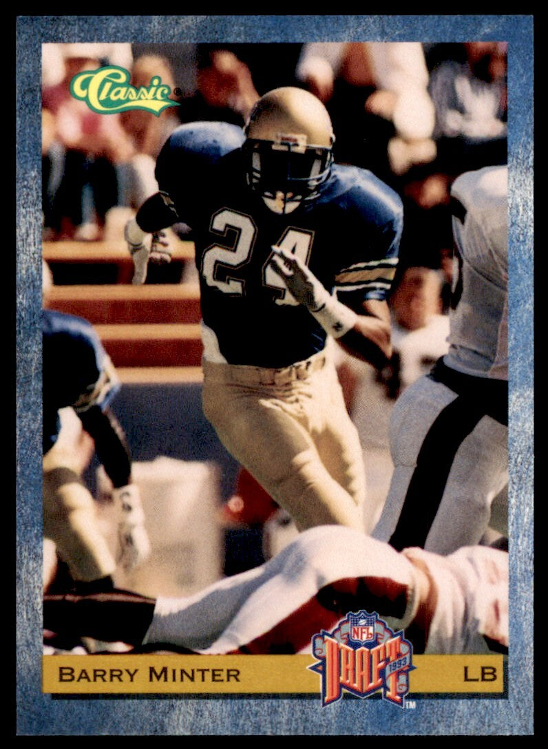 1993 Classic Barry Minter . Dallas Cowboys #81
